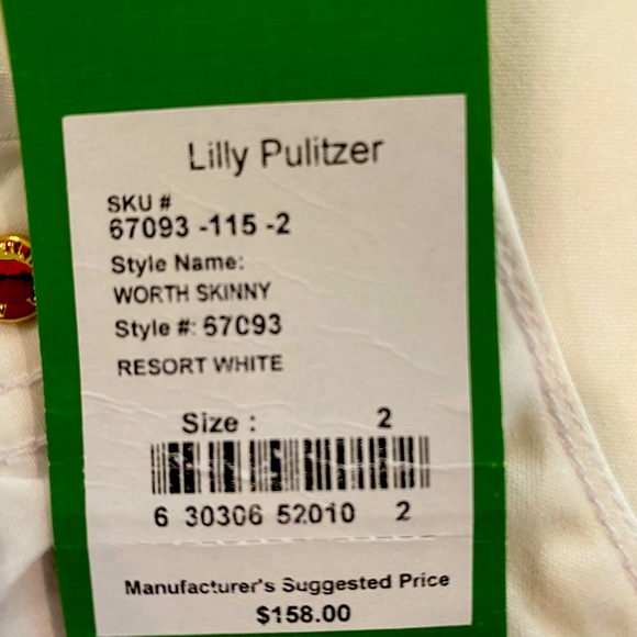 Resort skinny white pants size 2 - Picture 2 of 3